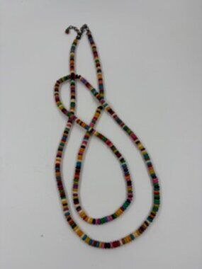 Bohemian-Style Multi-colored Beaded Necklace